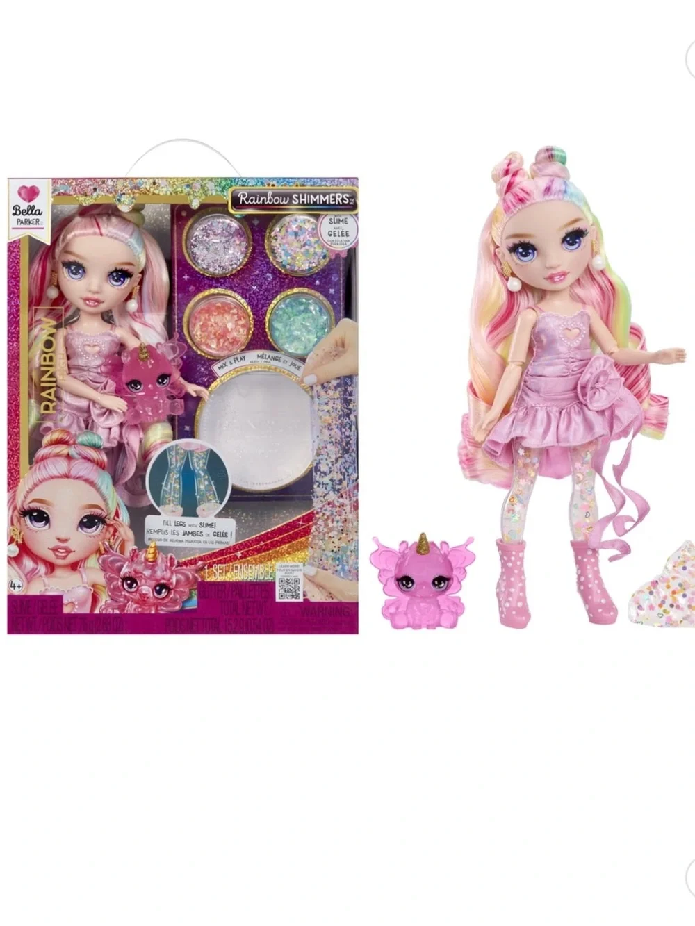 Rainbow High Rainbow Shimmers with Slime - Bella, Pink 11